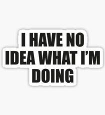 I Have No Idea What I'm Doing Sticker