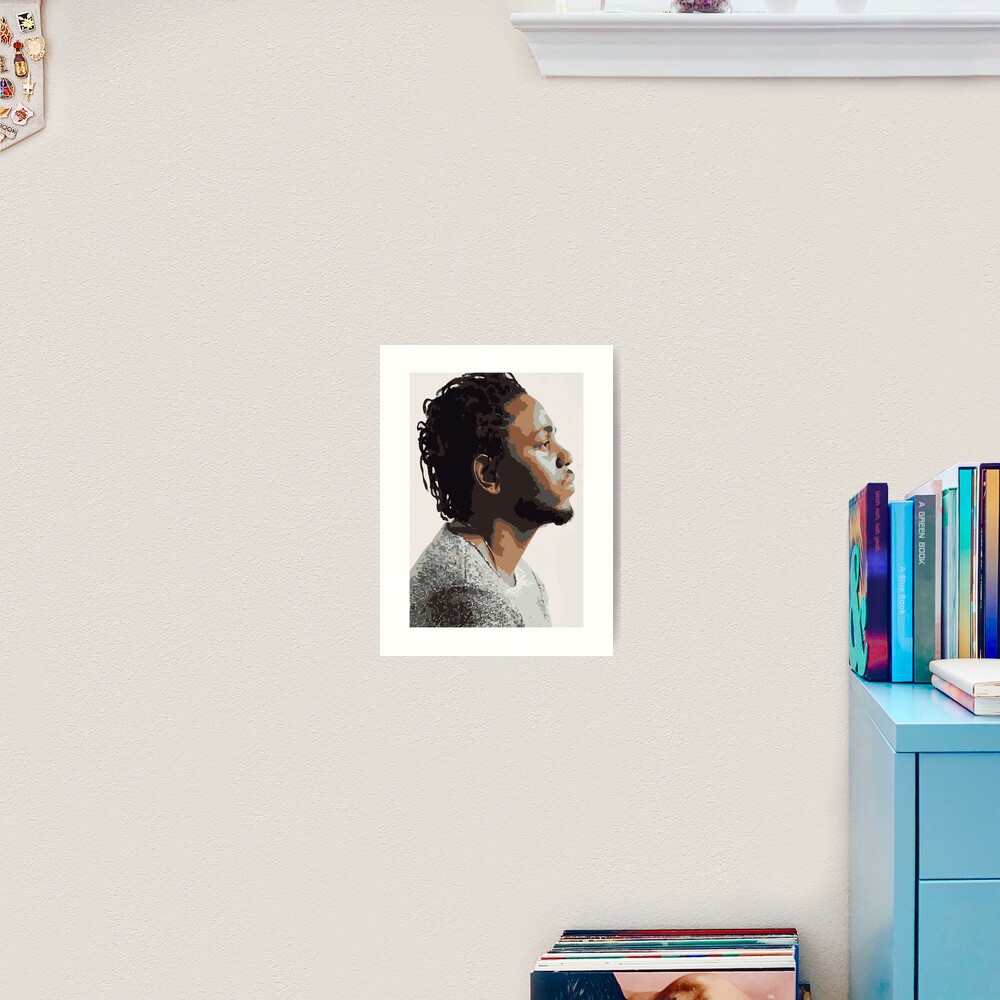 KENDRICK LAMAR - PORTRAIT ILLUSTRATION Art Print