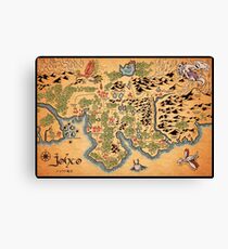 Johto Map Canvas Print