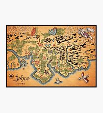 Johto Map Photographic Print