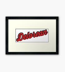 Delorean Framed Print
