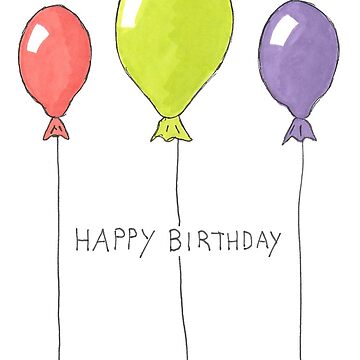 Birthday Balloons Isolated Coloring Page for Kids Illustration #248421152