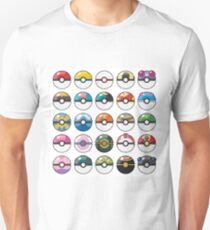 Pokemon Pokeball White Unisex T-Shirt