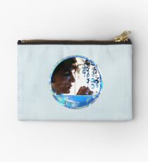 Crystals - Blue Zipper Pouch