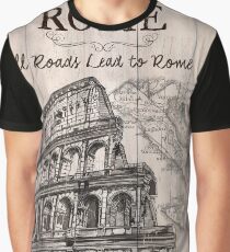 Vintage Travel Poster Rome Graphic T-Shirt