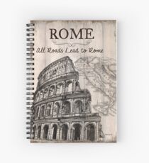 Weinlese-Reise-Plakat Rom Spiralblock