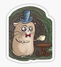 Sir Hamster with tea Sticker