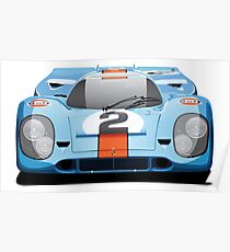 Porsche 917 No.2 "Gulf Livery" Poster