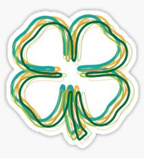 shamrock blur Sticker