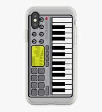 Vinilo o funda para iPhone Controlador Synth Midi - Gris retro