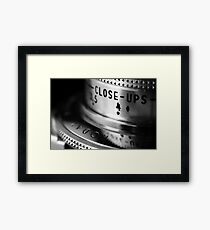 close ups Framed Print