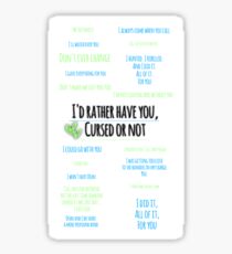 Destiel | Quotes Sticker
