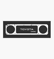 Toyota 40 Series Diesel Landcruiser Square Bezel Photographic Print