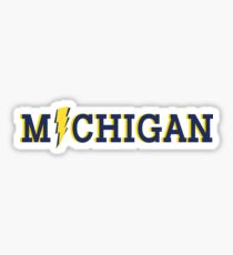 Universität von Michigan Lightning Bolt Sticker