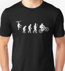 Funny Mountain Biking Evolution Unisex T-Shirt