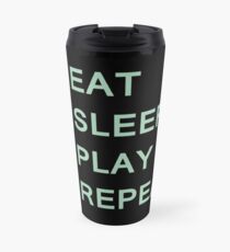 Guitar player routine (green) Travel Mug