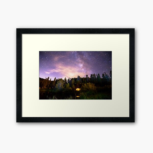 Galaxy Night Framed Art Print