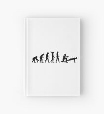 Evolution weiblicher Fitnesstrainer Notizbuch