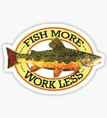 Humorous Fishing Sticker