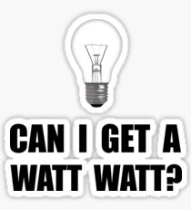 Watt Watt Light Bulb Sticker