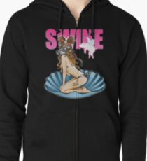 Sudadera con capucha y cremallera Cerdo