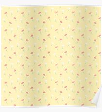 Pale Flowers Poster