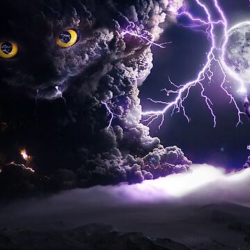 lightning cat unisex t