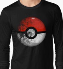 Destroyed Pokemon Go Team Red Pokeball Long Sleeve T-Shirt