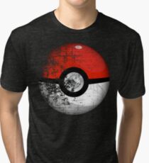Destroyed Pokemon Go Team Red Pokeball Tri-blend T-Shirt