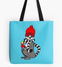 Lemur loves icecream Tote Bag