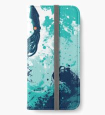 Tintenfisch-Spritzen iPhone Flip-Case/Hülle/Skin