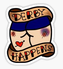 Derby passiert Tattoo Sticker