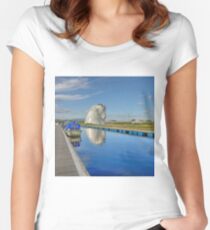 The Kelpies, Helix Park, Scotland Fitted Scoop T-Shirt