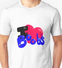 I Heart Boobs. Unisex T-Shirt