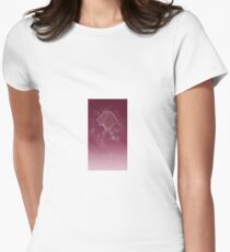 Leo Zodiac constellation - Starry sky Women's Fitted T-Shirt