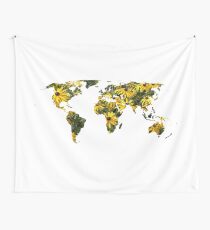 Rudbeckia World Wall Tapestry