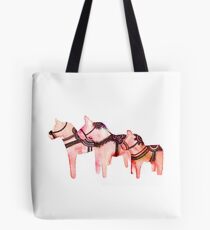 Dala horses Tote Bag