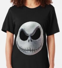Polygon Art : Jack Skellington Slim Fit T-Shirt