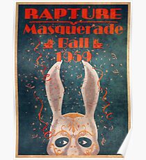 Póster Bioshock - baile de máscaras 1959