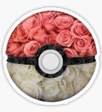 Floral Pokéball Sticker