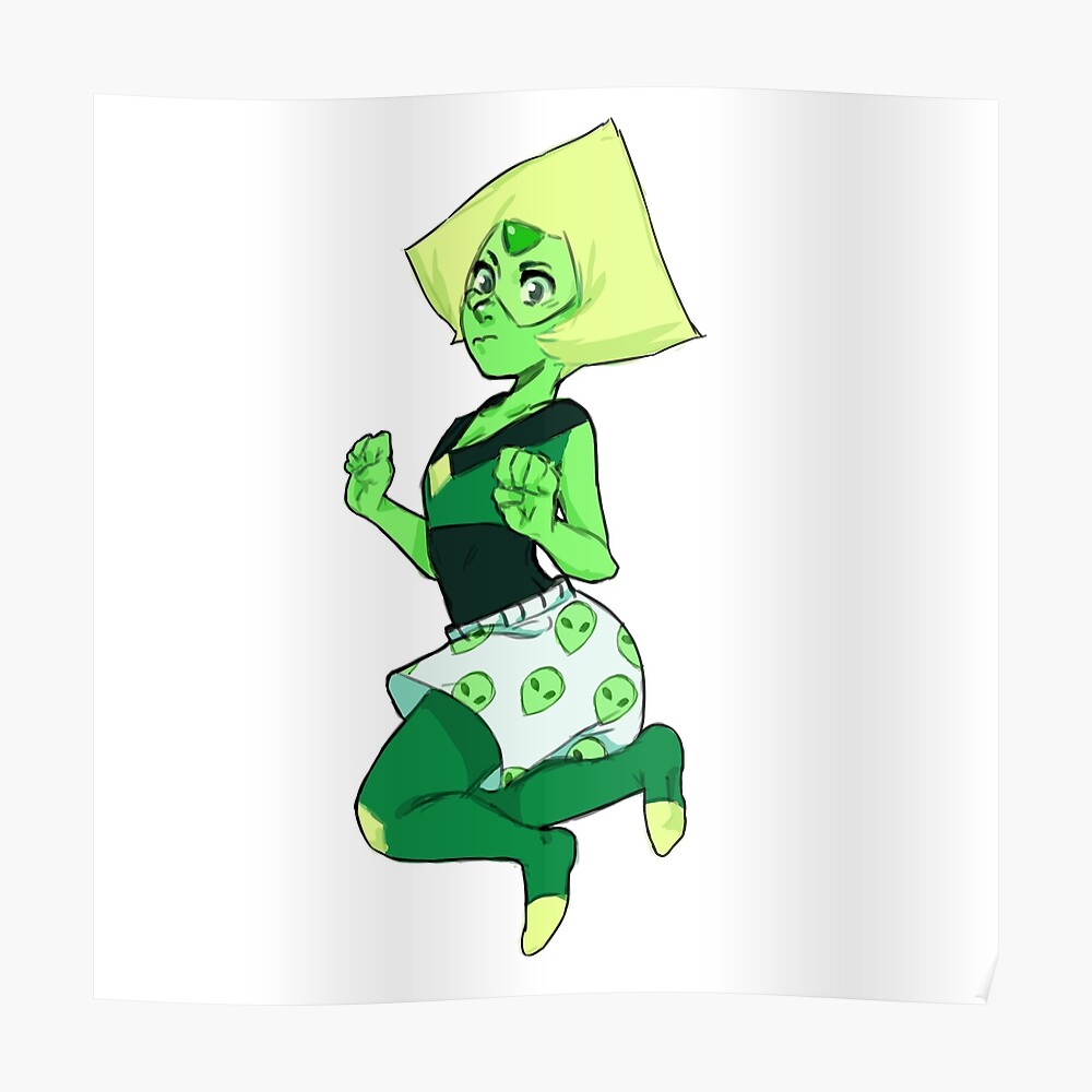 Peridot Steven Universe Alien Boxers Poster By Artofdeer Redbubble