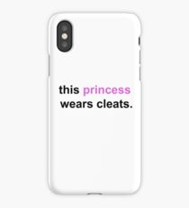 Soccer Saying- this princess wears cleats iPhone Case/Skin