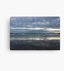 Seascape at sunset Canvas Print