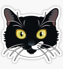 Partial Milk Mustache Kitty Sticker