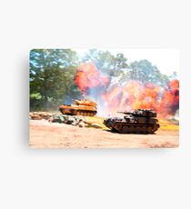 Tank battle Canvas Print