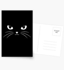 Cute Black Cat Postcards