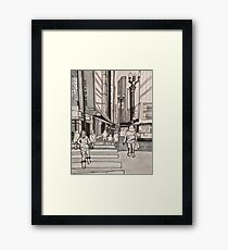 State street Framed Print