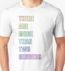 There Are More Than Two Genders (Pastel) Slim Fit T-Shirt