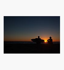 after surf sunset tranquil Photographic Print