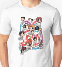 Scott Pilgrim relationship map Unisex T-Shirt